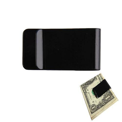 Metalowe klipsy ze stali nierdzewnej Folder nadruk w paski czarny spinka na banknoty portfel Slim Card ID pieniądze klipy mężczyźni kobiety