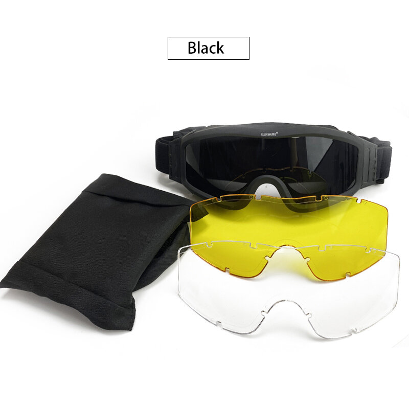 USMC-lunettes tactiques militaires Airsoft pour hommes, lunettes de Protection Paintball, lunettes balistiques, UV400