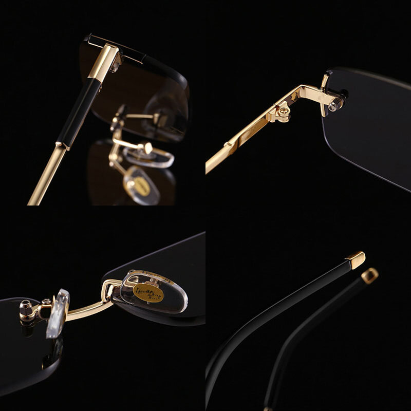 شاونا Ins-نظارات شمسية بدون حواف ، عصرية ، ملونة ، مستطيلة ، صغيرة ، UV400