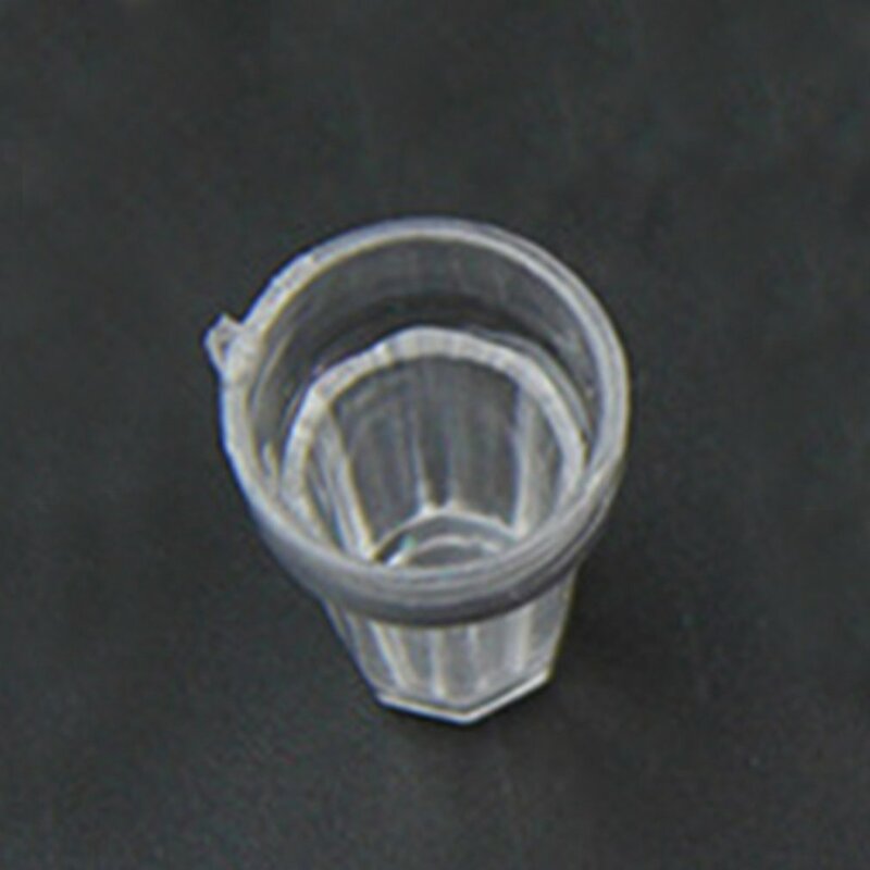 15 قطعة/المجموعة صغيرة مصغرة الشراب الجليد كريم كوب المطبخ نموذج الاطفال شفافة البلاستيك نتظاهر اللعب اللعب