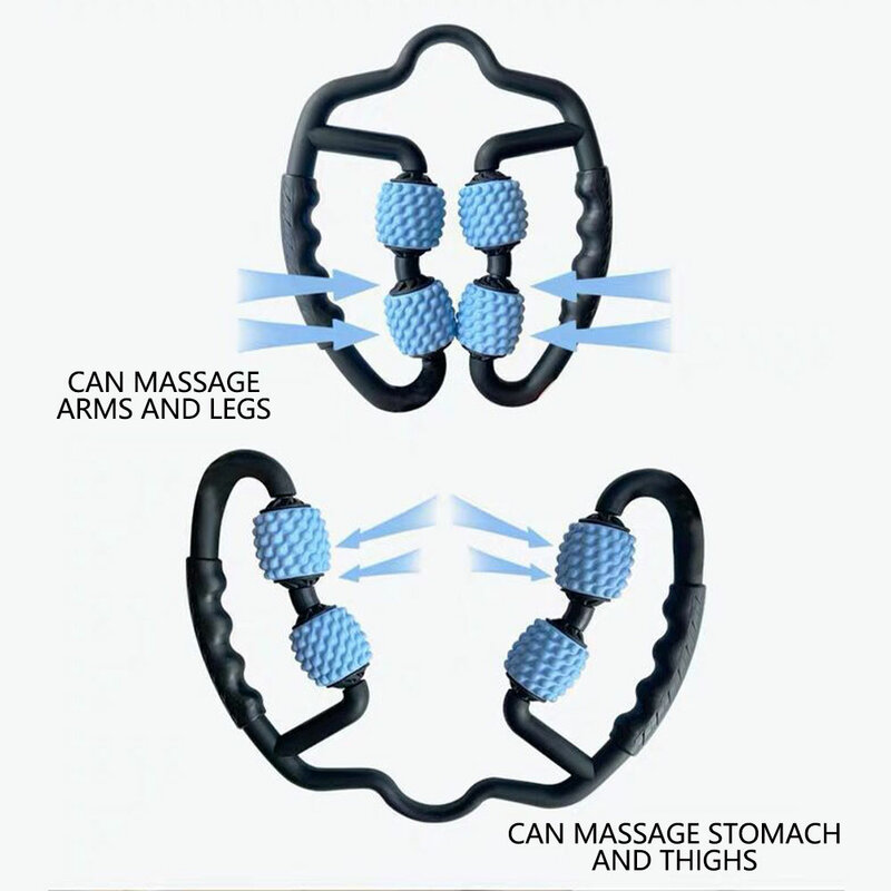 Rodillo de masaje de punto de gatillo en forma de U para brazo,pierna,cuello,accesorios de Fitness,Pilates muscular deportivo D0U6 