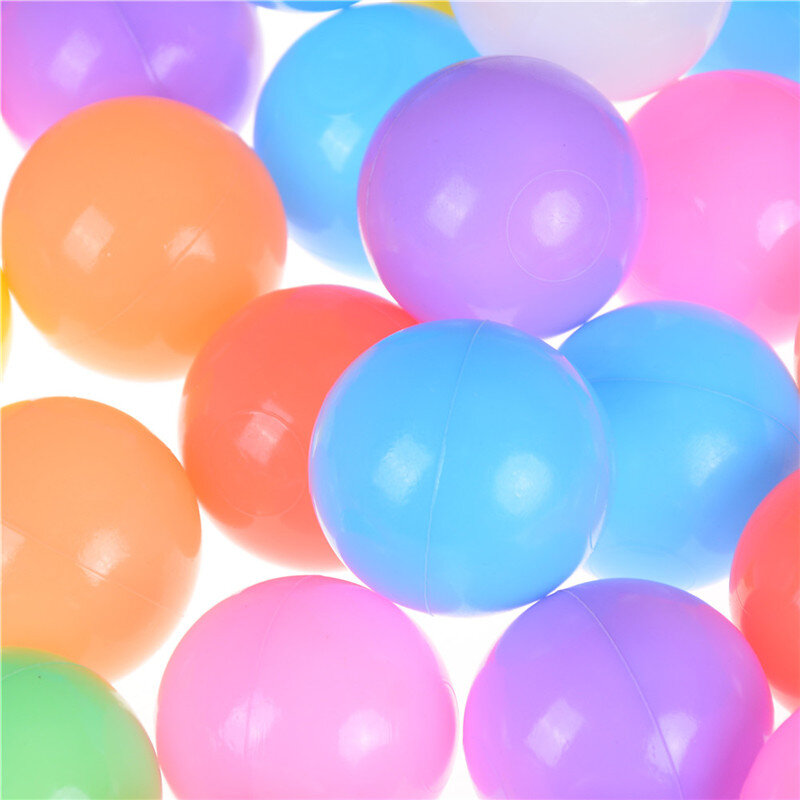 10 шт./лот экологически чистые разноцветные мягкие пластиковые шарики для водяного бассейна океанская волна детские забавные игрушки стрес...