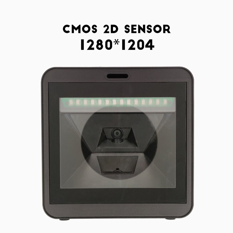 TEKLEAD Desktop Handfree Auto Scan 1D 2D QR Scanner di codici a barre con grande scansione per lettore di codici sensore CMOS ad alta velocità windows