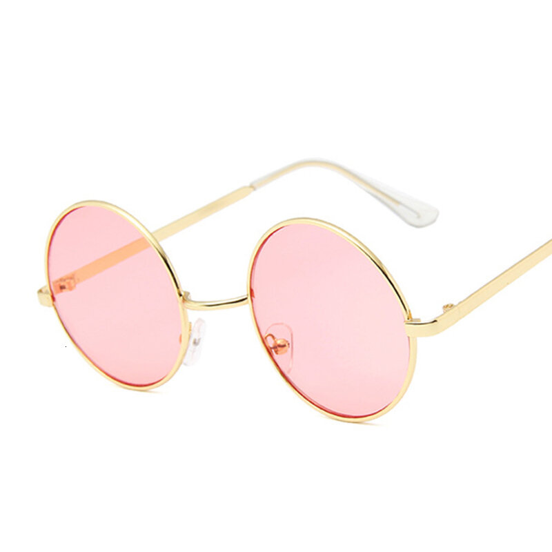 Óculos de sol redondo para homens e mulheres, design da moda, vintage, uv400, óculos de sol para dirigir