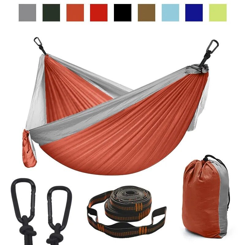 Camping Hammock Double Single Lightweight Hammock with Hanging Ropes for Backpacking Hiking Travel Beach Garden hammock strap