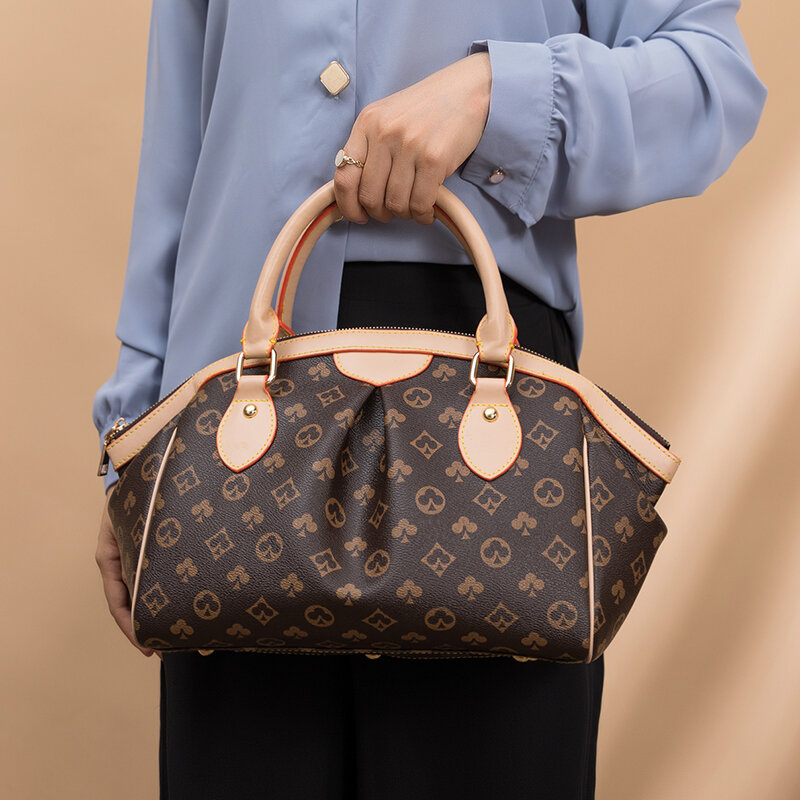 女性のための高級デザイナーハンドバッグ,高品質のカジュアルショッピングバッグ,プリント付き