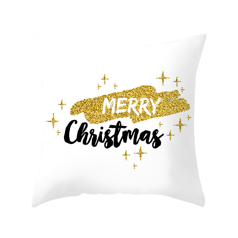 45*45cm estrela elk árvore de natal impresso feliz natal travesseiro caso lance capa de travesseiro carro sofá ano novo natal casa travesseiro decorativo