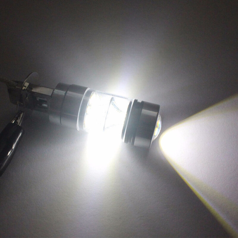 Luz LED antiniebla para coche, bombillas blancas de alta potencia H3 H1 100W 2323 20SMD 6000K
