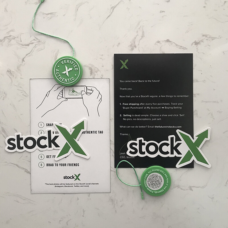 10 set/lotto 2020 Stock X etichetta circolare verde Rcode adesivi volantino fibbia scarpa in plastica verificato X etichetta verde autentica