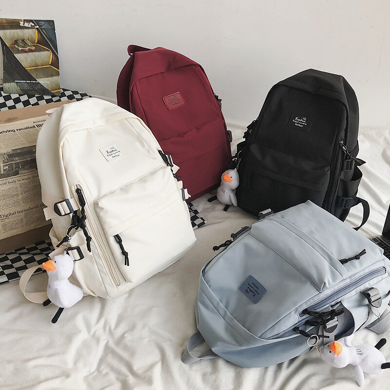 Повседневные Водонепроницаемый рюкзак, студенческий рюкзак, школьные рюкзаки для девочек Harajuku нейлоновый рюкзак для 2021 большой Ёмкость Кн...