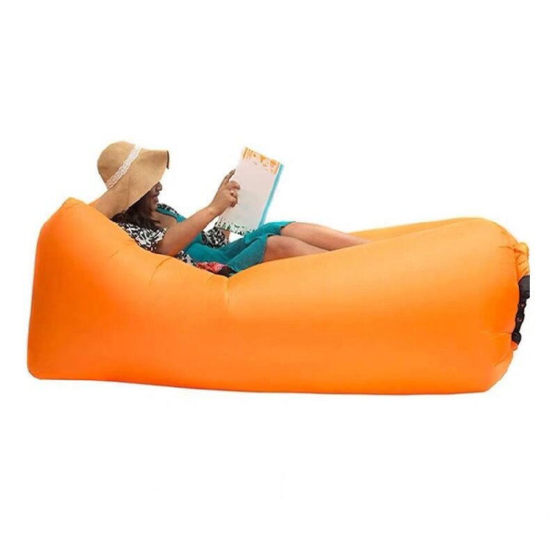 Inflatable Sofa Outdoor Furniture Folding Chair Beach Air Cushion Lazy Bag Car Inflatable Sofa Chair for Lunch Break Garden