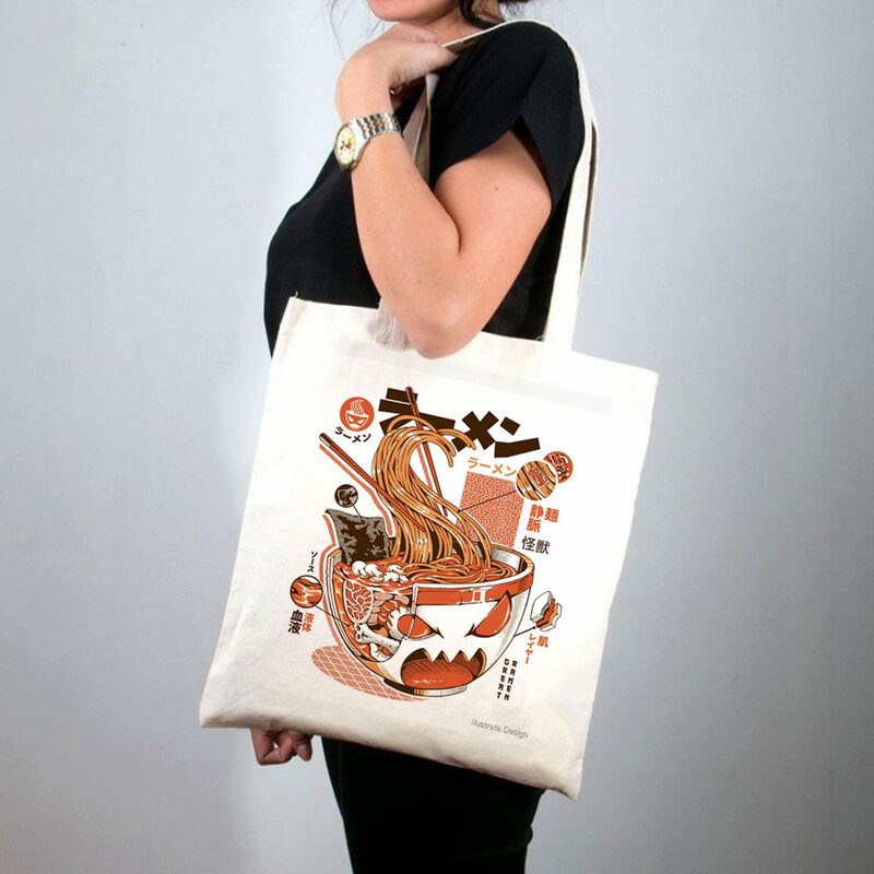 Shopper Flower bush Tropical dream Printed Tote Bag women Harajuku shopper handbag girl Shoulder shopping bag Lady Canvas Bag