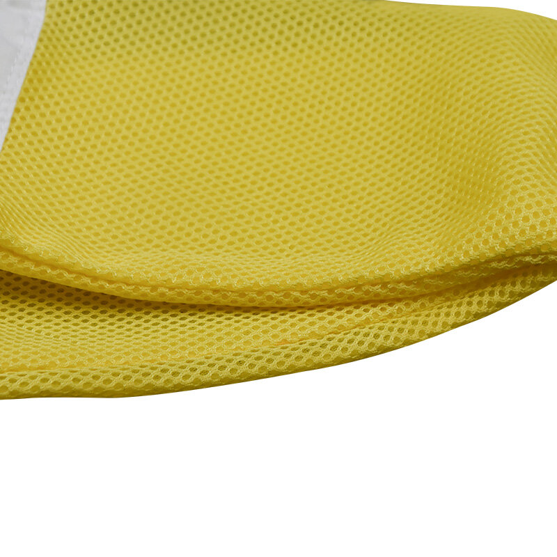 Gants de protection pour Apiculture, maille jaune respirante, peau de mouton blanche et tissu pour Apiculture