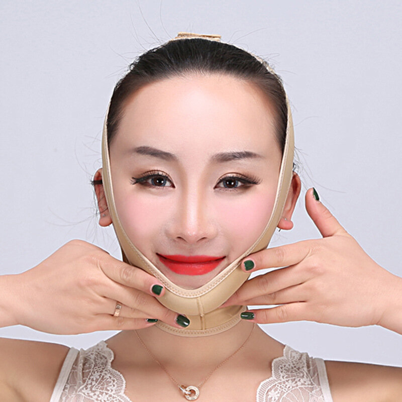 ใหม่ V Face Shaper Lift Massager Slimming Belt Facial Massager เครื่องมือต่อต้านริ้วรอยลดคางคู่ผ้าพันคอบาง face
