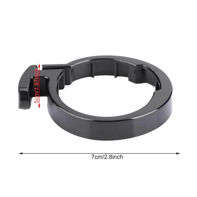 Conjunto de anillo y hebilla de plástico para patinete, accesorio de anillo de protección para Scooter, resistente al desgaste, con cierre circular, para Xiaomi M365, 2 uds.