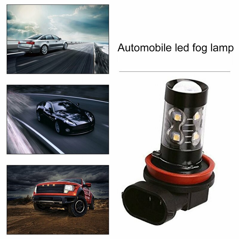 1PC H16 Automotive LED światła przeciwmgielne 50W High-power światła przeciwmgielne do wymiany list reflektory i światła przeciwmgielne itp