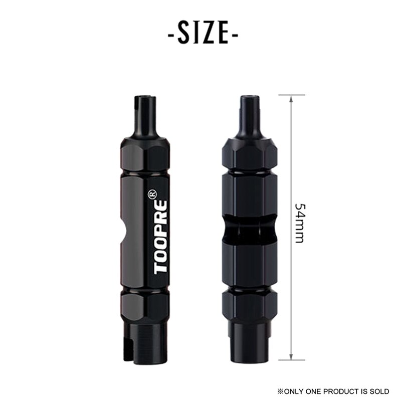 TOOPRE 3 in 1 Valve Core Remover Tool, Valve Cores in Both Tubeless and Tubed Tires,Suits for Schrader and Presta Valve