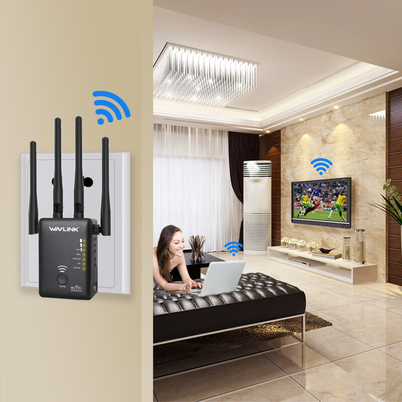 Wavlink AC1200 ripetitore/Router/punto di accesso WIFI Wireless Range Extender amplificatore di segnale Wifi con antenne esterne calde