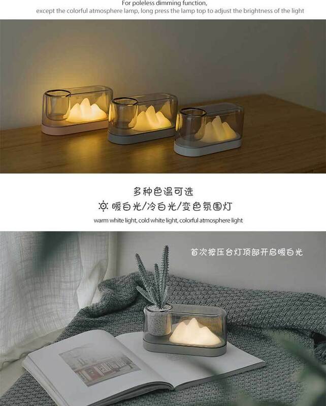 Лампа накаливания Thpensai, настосветильник Ночная лампа для чтения, прикроватная лампа с usb-зарядкой, креативные рождественские подарки
