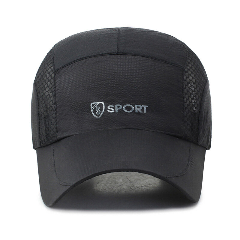 クイックドライスポーツ帽子軽量透湿ソフト屋外ランニングキャップ夏風通しメッシュ調整可能なスポーツ太陽の帽子