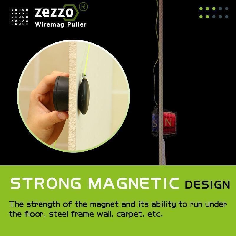 Original zezzo wiremag extrator fio snap guider guider cabo push extrator ferramentas roda empurrando de alta qualidade