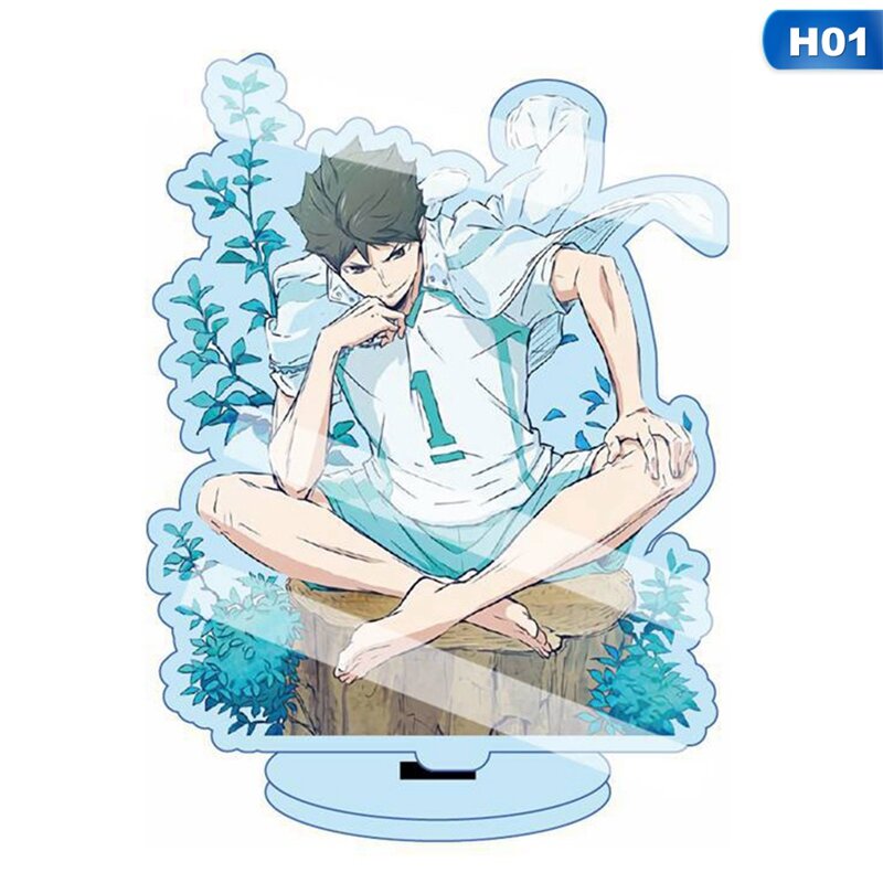 13Cm Anime Haikyuu Angka Meja Berdiri Piring Model Pemegang Kartun Tokoh Anime Cosplay Acrylic Stand Model Mainan Dekorasi Hadiah