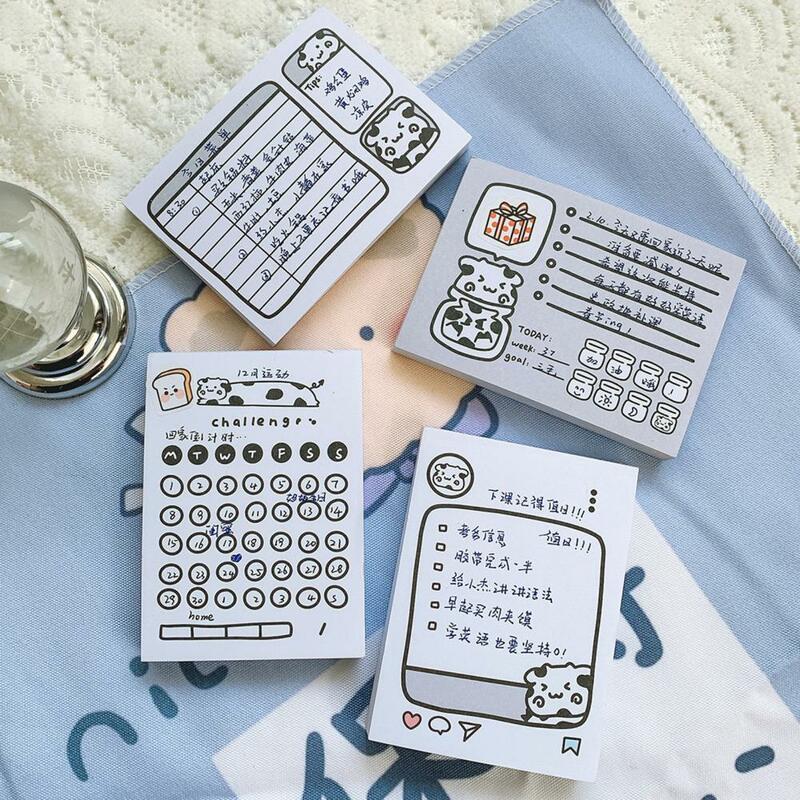 Nowy przyjazd!!! 70 arkuszy karteczki samoprzylepne wzór w kształcie bydła samoprzylepne materiały dla studentów Pastable notatnik do biura