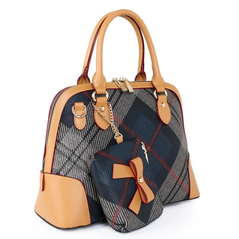 Женская сумка-ракушка в стиле ретро, портативная Классическая модная универсальная сумка-мессенджер на одно плечо, женская сумка с новым уз...