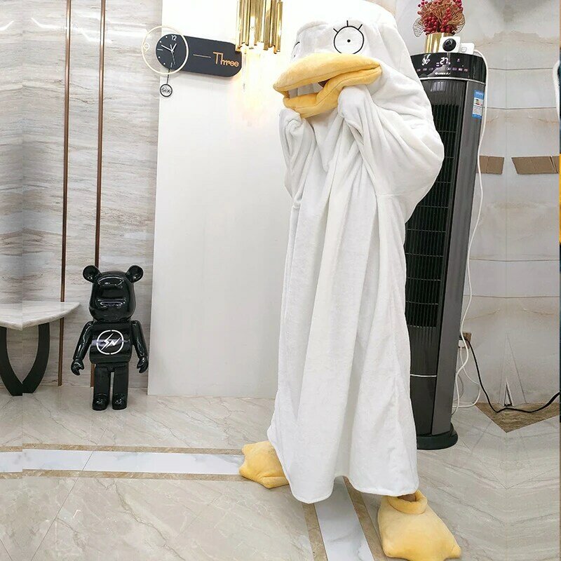 Elizabeth Duck pigiama abito da notte sacco a pelo coperta per dormire scultura di sabbia anatra pigiama scarpe