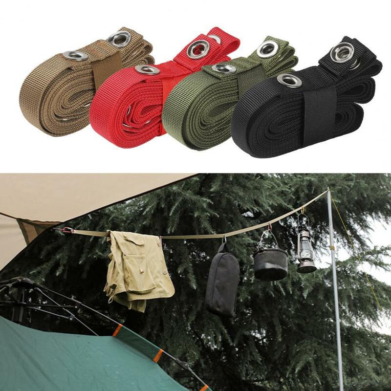 Outdoor Camping เชือกเต็นท์เชือกสวมใส่เต็นท์ท่องเที่ยวขยายสายพานเสื้อผ้า Multifunctional ไนลอน