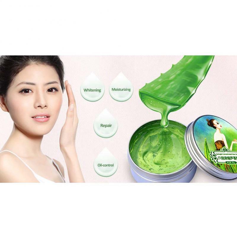 99% Pure Organic Aloe Vera Gel Cream Vegan Soothing Gel Skin Moisturiser Remove Acne Oil Control Soothing Moisturing Face Care