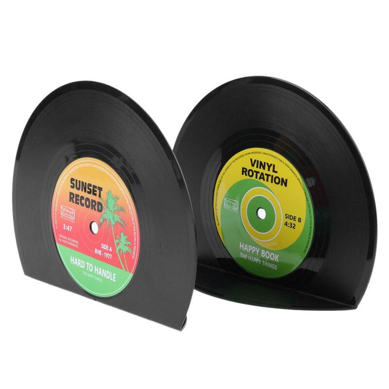 2 Stuks Creative Vinyl Record Vormige Boek Planken Houders School Kantoor Geschenken