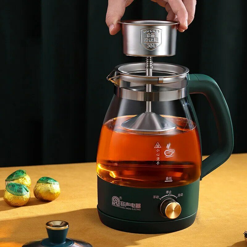Z30 czajnik elektryczny żaroodporny szklany zaparzacz do herbaty z filtrem automatyczny Spray parowy szkło borokrzemianowe czajniczek garnek zdrowia