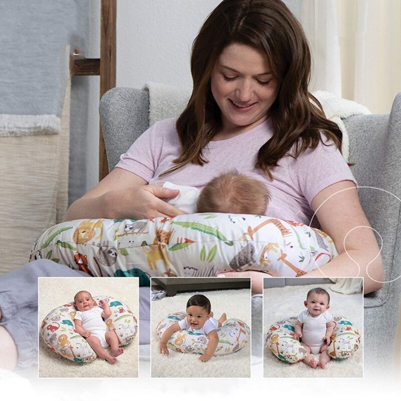 Capa de almofadas de enfermagem do bebê recém-nascido maternidade em forma de u caso de almofada de amamentação 97bc