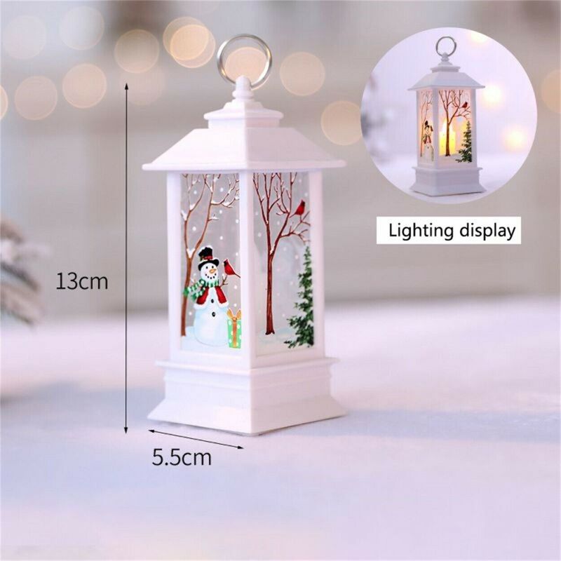 Lanterne LED de noël, bonhomme de neige, étoile, veilleuse, cadeau pour chambre d'enfant, fête, mariage, intérieur, bougie thé L