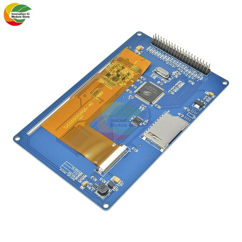 Ziqqucu-Módulo de pantalla LCD TFT SSD1963 de 5,0 "y 5,0" con pantalla táctil, resolución de 800x480 para Arduino AVR STM32, módulo ARM