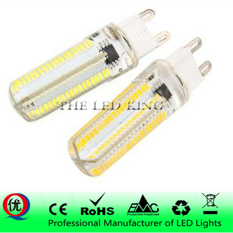 G9 led corn lamp AC220V 3014 7W 9W 12W 15W 21W LED Crystal Silicone Candle Replace 20-100W halogen lamps Christmas light bulb