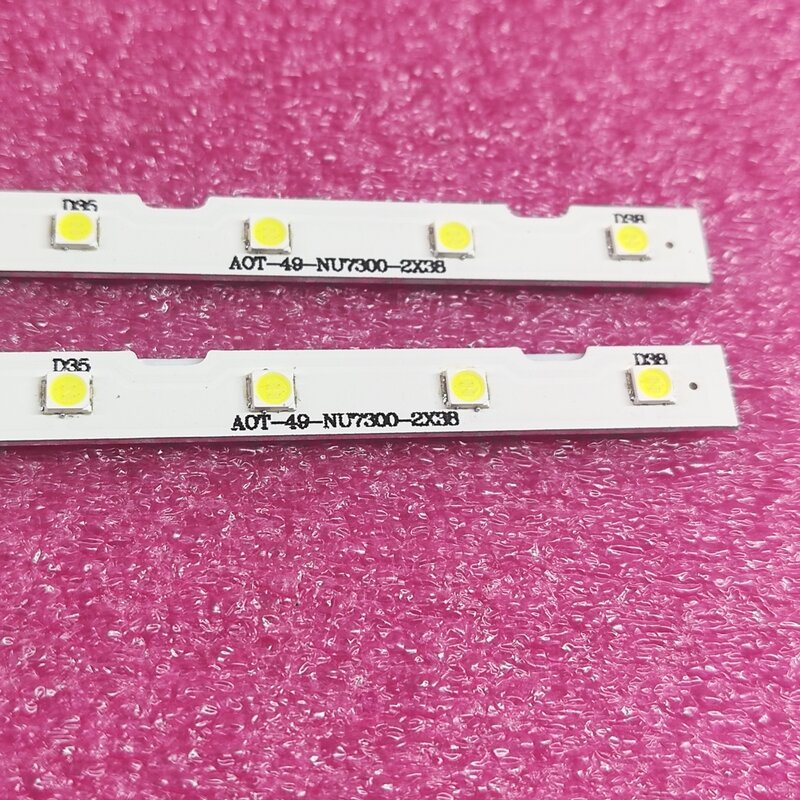 Podświetlenie LED strip 38 diod LED dla Samsung UE49NU7172 UA49NU7800 UE49NU7500 CY-NN049HGLV2V CN049HGLV5V CY-NN049HGEV3H BN61-15483A
