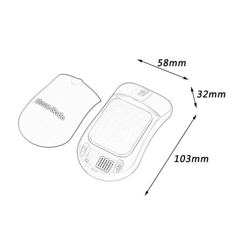 Nuovo 100g x 0.01g bilancia tascabile digitale bilancia di precisione portatile s stile Mouse nuovo trasporto di goccia nuovo di zecca