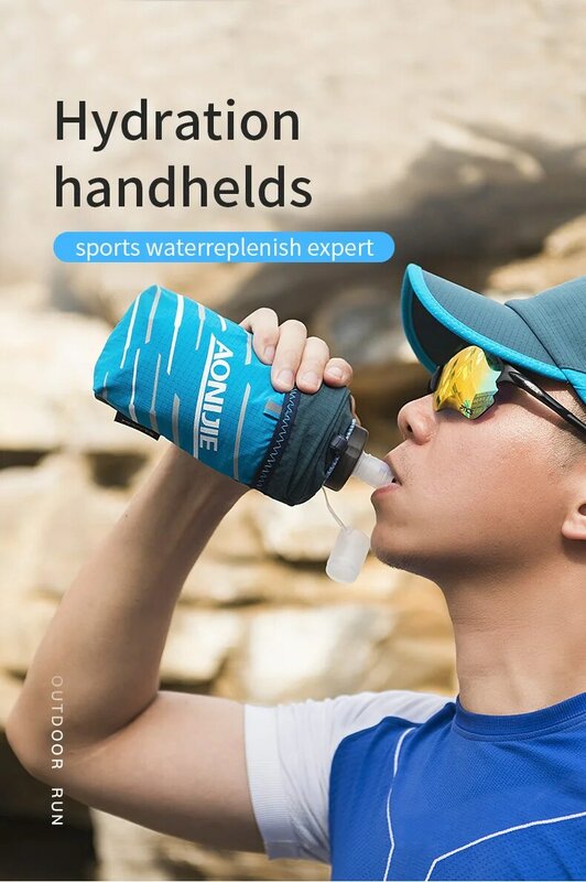 AONIJIE-portabotellas de mano para botella de agua, bolsa de hidratación ligera, agarre rápido, bolsa de almacenamiento