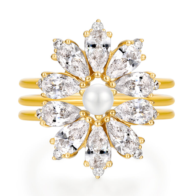 ALLNOEL 925 Sterling Silver wieżowych pierścienie dla kobiet DIY biżuteria osobowości kolokacji