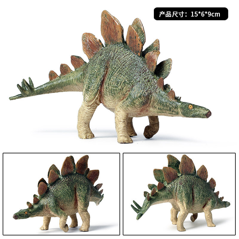Figura DE ACCIÓN DE Estegosaurio Jurásico para niños, nuevo modelo de dinosaurio herbívoro, figura de plástico sólido, simulación de animales, juguete de colección, regalo para niños