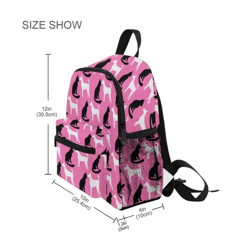 Seamless dog Children Backpacks Girl Boys School Bags Baby Cute Toddler Kids Bag Neoprene Backpack Kindergarten Bag Brand Design