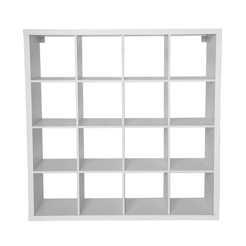 4 NIVEL DE MADERA estantería 16 cubo estantería libre habitación divisor de pantalla estantería de Rack de almacenamiento de la Oficina para el hogar Oficina