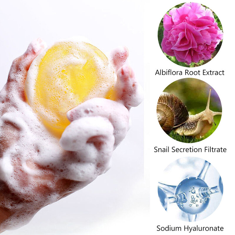 Natural Crystal Soap Cleansing Mite Soap Skin Bath Body Bleaching Whitening Fade Aging Body Wash Face Remove Soap
