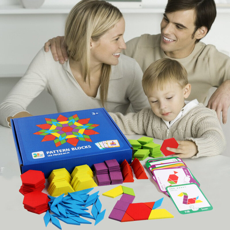 155 peças de forma criativa quebra-cabeças brinquedos educativos para crianças 3 anos de aprendizagem pré escola brinquedos educativos