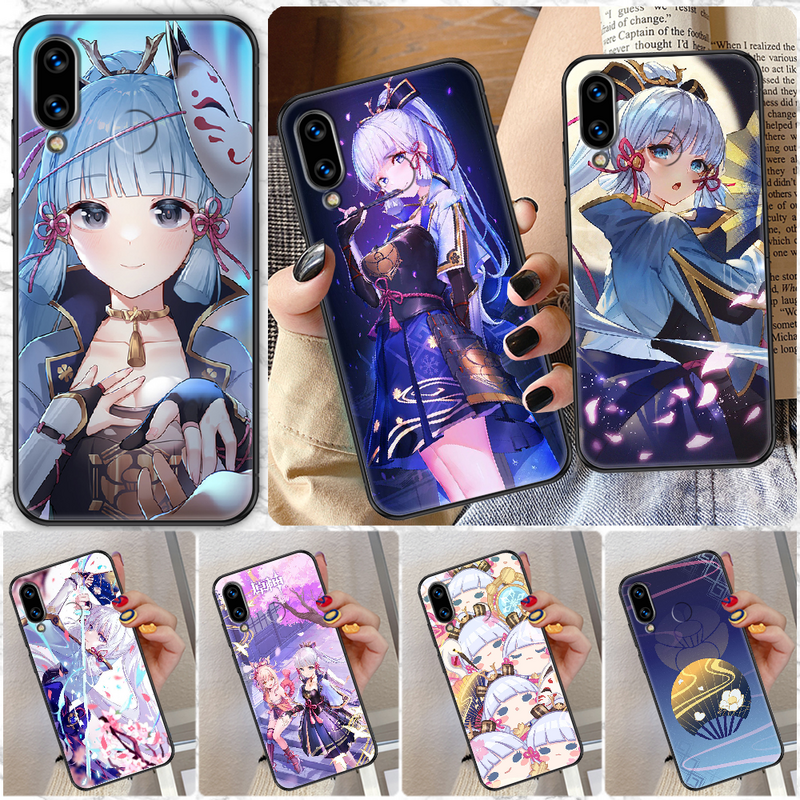 Custodia per telefono Genshin Impact Kamisato Ayaka per Huawei Honor 6A 7A 7C 8A 8X 8 9 9X 10 10i 20 Lite Pro silicone nero Etui fashion