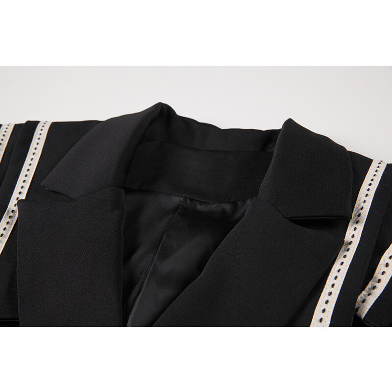 女性のシックな長袖オフィスジャケット,ヴィンテージの女性のコート,ファッショナブルな襟,プレッピースタイル,アウターウェア,2021