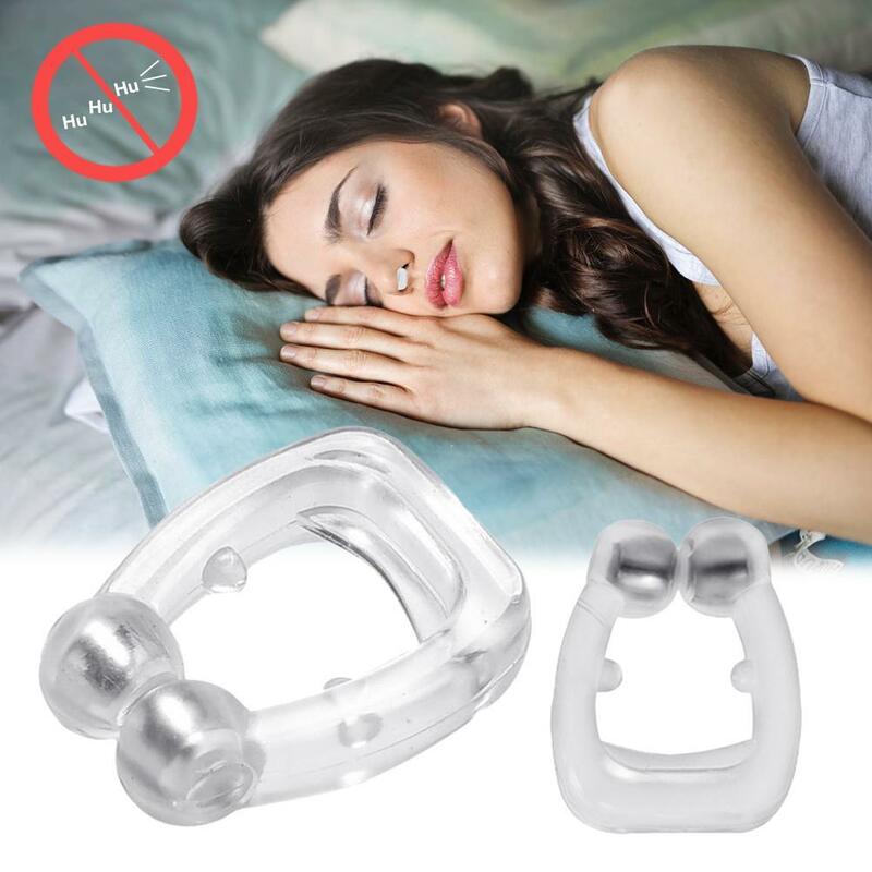 Silicone Magnetic Anti Snore Stop Snoring Nose Clip Sleep Tray Sleeping Aid Nasal Dilators Device Nose Clips Sleep Helper Tools