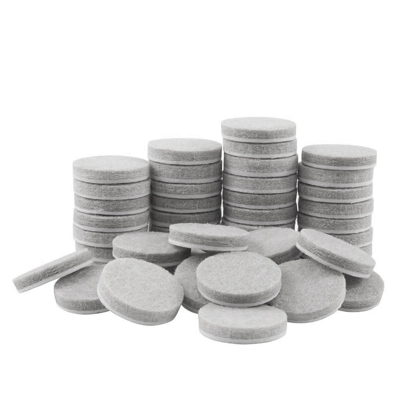 50pcs Round Thicker Felt Furniture Pads 20/30mm Thicker Protects For Floor Hard Surface Anti Skid Scratch Tabs Leg Anti-Slip Pad